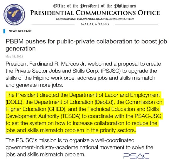 Solving the Jobs and Skills Mismatch Problem